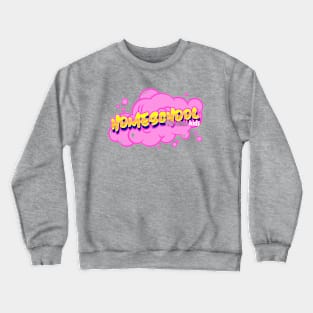 Homeschool for Cool Kids Pink Bubbles Crewneck Sweatshirt